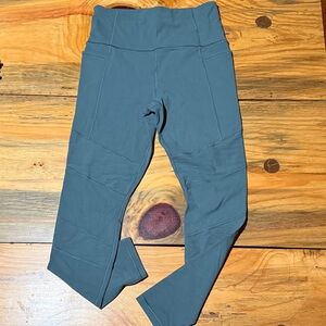 Athleta Inclination Moto Tight Leggings - Slate Blue